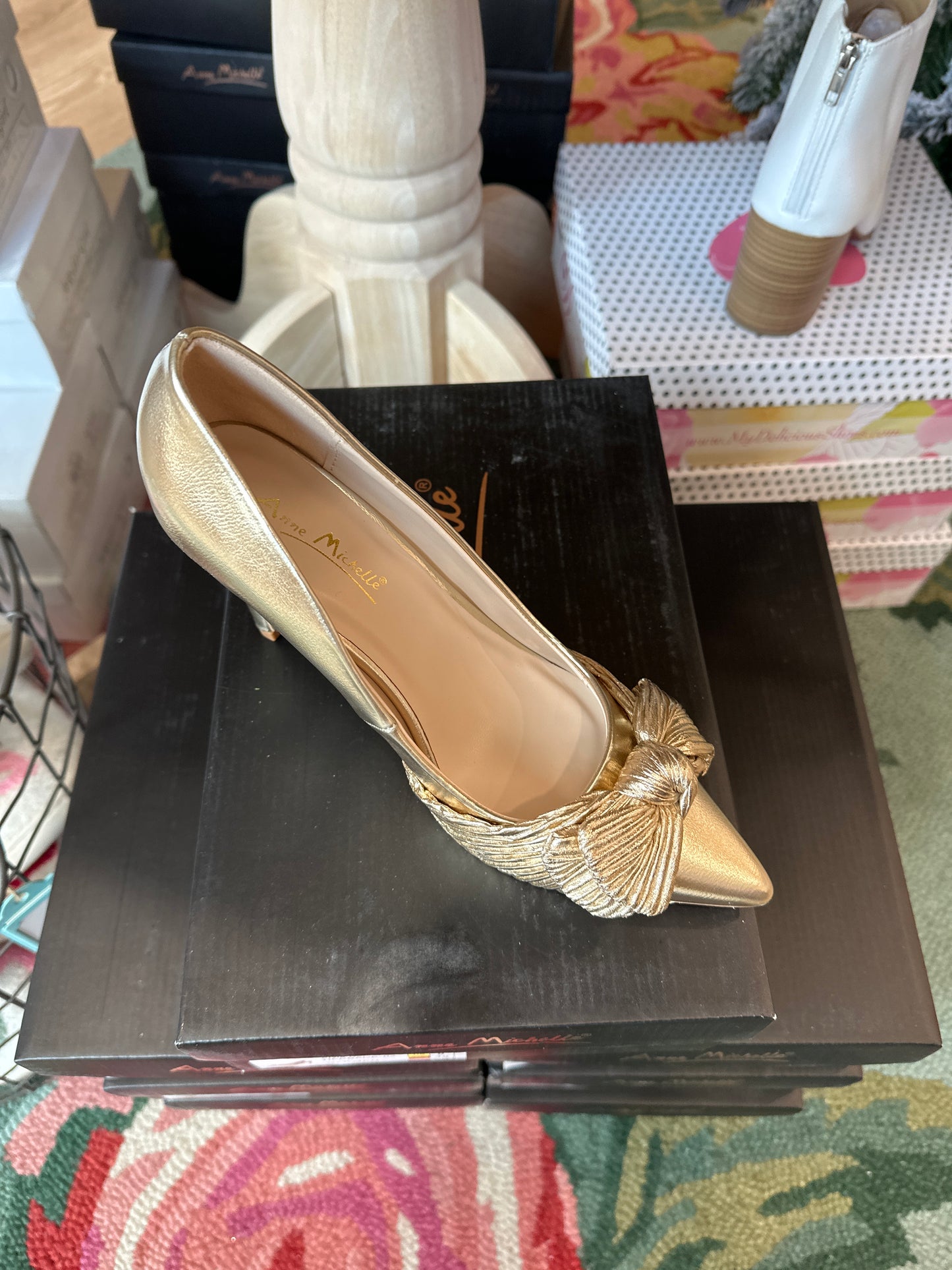 Classic gold heels