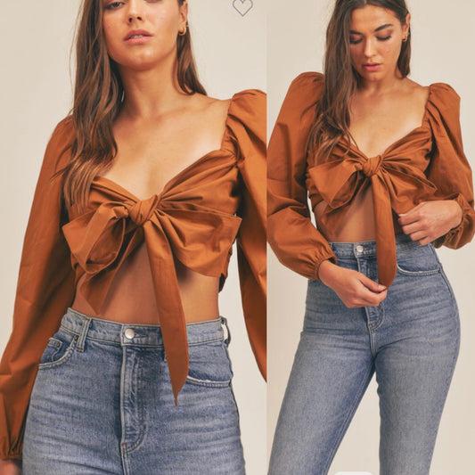 Madison tie top