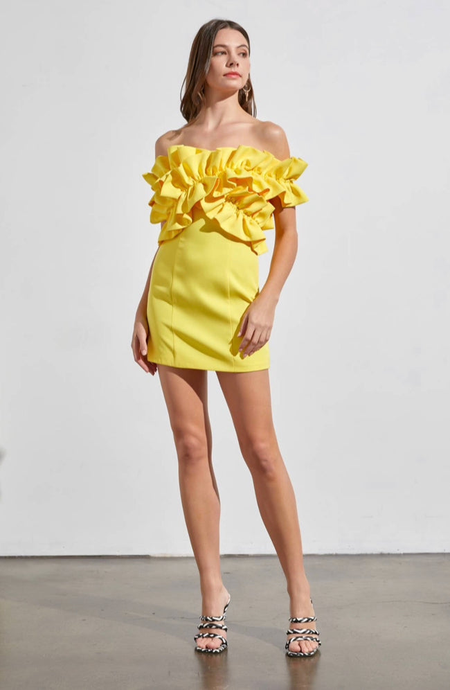 Lemon Drop Mini Dress